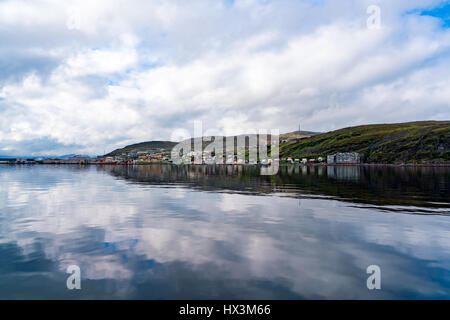 Hammerfest City, Finnmark, Norway Stock Photo