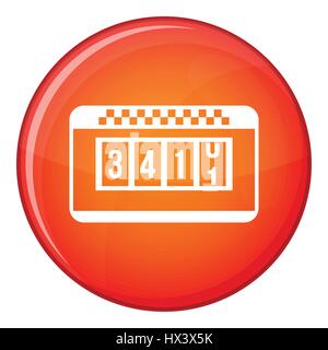 Taximeter icon, flat style Stock Vector