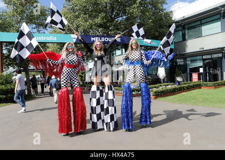 Formula 1 Rolex Australian Grand Prix, 23. - 26.03.2017 Grid Girls   Photo: Cronos/Hasan Bratic Stock Photo