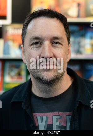 Leipzig, Germany. 24th Mar, 2017. The Canadian comic artist Guy Delisle is photographed during the Leipzig Book Fair in Leipzig, Germany, 24 March 2017. Photo: Jens Kalaene/dpa-Zentralbild/ZB/dpa/Alamy Live News Stock Photo