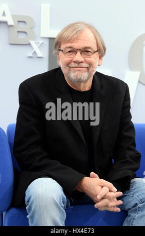 Leipzig, Germany. 24th Mar, 2017. The Norwegian writer Jostein Gaarder is photographed during the Leipzig Book Fair in Leipzig, Germany, 24 March 2017. Photo: Jens Kalaene/dpa-Zentralbild/ZB/dpa/Alamy Live News Stock Photo