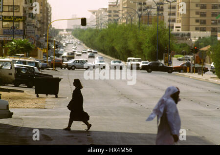 Street scenes in the Saudi capital Riyadh. Stock Photo