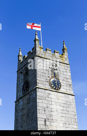 St Just in Penwith is a parish church in the Church of England located in St Just in Penwith, Cornwall, England, UK. Stock Photo