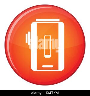 Charger icon, flat style Stock Vector