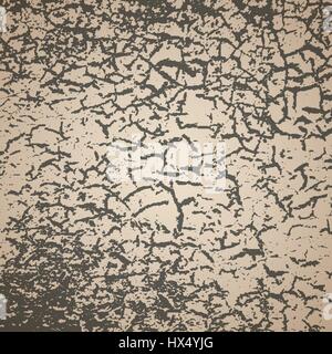 Simple vector background of old cracked paint Stock Vector