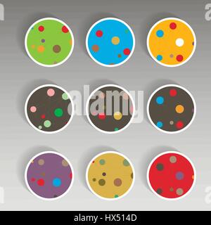 Connect network vector illustration. Single flat icon on the circle Stock Vector