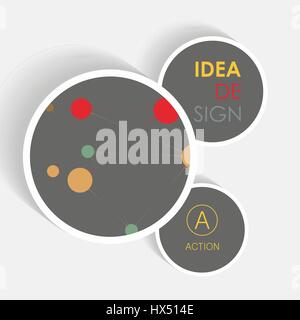 Connect network vector illustration. Single flat icon on the circle Stock Vector