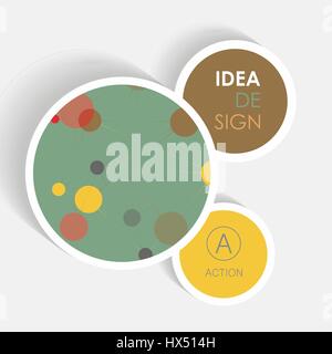 Connect network vector illustration. Single flat icon on the circle Stock Vector