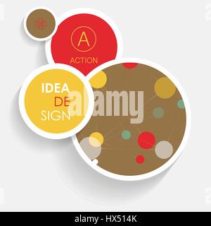 Connect network vector illustration. Single flat icon on the circle Stock Vector
