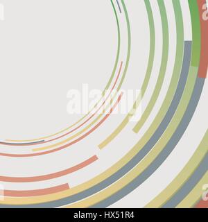 Concentric circles abstract element Stock Vector