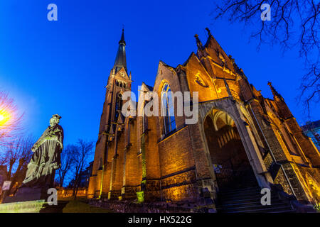 St. Elizabeth church in Neo-Gothic style, Teplice North Bohemia, Czech Republic Stock Photo