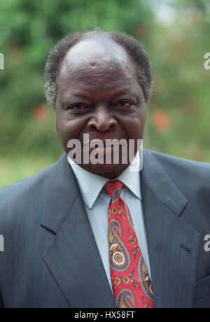 MWAI KIBAKI KENYAN PRESIDENTIAL CANDIDATE 19 December 1997 Stock Photo