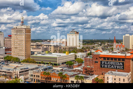 Florida Theatre and Basilica of the Immaculate Conception in Downtown Jacksonville, FLorida. Stock Photo