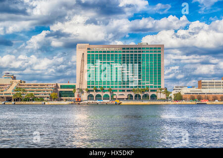 Hyatt Regency complex in downtown Jacksonville, Florida. Stock Photo
