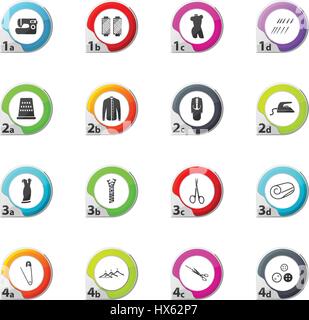 Tailor simply web icons for user interface design Stock Vector