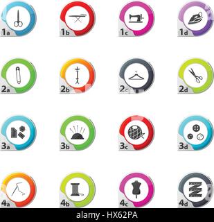 Tailor simply web icons for user interface design Stock Vector