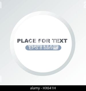 Material flat white button template design. Different simple buttons ...