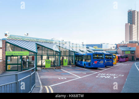 Victoria Bus Station, Nottingham, England, UK Stock Photo