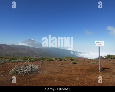 mountain landscape panorama - pico del teide, national park (parque national) Stock Photo