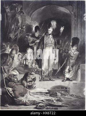 Sir David Bairs Discovering the Body of Tippoo Sultan Stock Photo