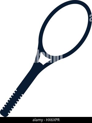 icon illustrated racket on white background in vector Stock Vector