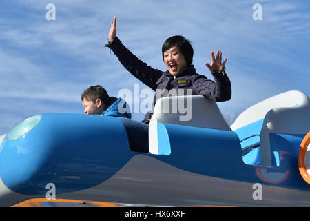 Pui fan lee rides on gojetters ride hi-res stock photography and