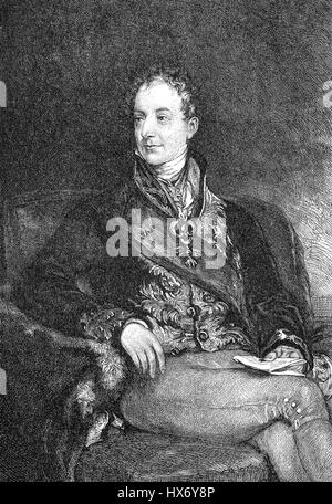 Prince Klemens Wenzel von Metternich, 1773-1859, Earl of Kynzvart, Duke of Portella, statesman in imperial Austria Stock Photo