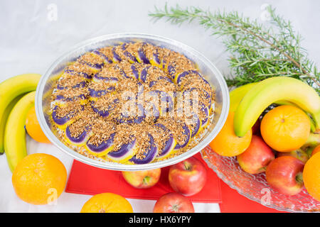 Filipino purple yam sweets Stock Photo