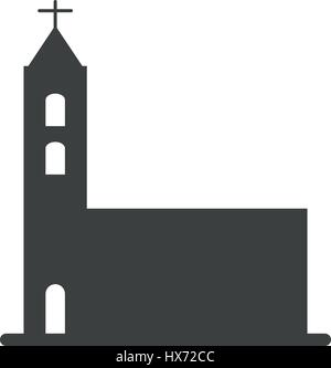 church icon illustrated on a white background in vector Stock Vector