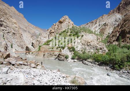 Landscape near Kargil in Ladakh, India Stock Photo