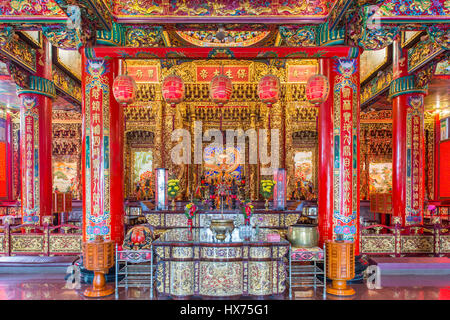 Chi Ming Palace, interior, Lotus Pond, Zuoying District, Kaohsiung, Taiwan Stock Photo