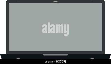 Laptop icon illustrated on a white background in vector Stock Vector