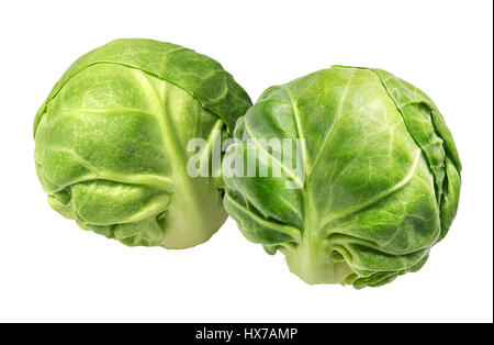Brussels sprouts isolated on white background Stock Photo