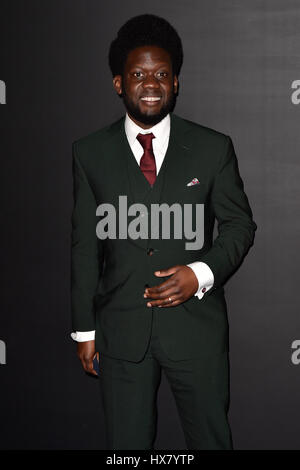 Celebs attend the Universal Music label hosts annual party following the BRIT Awards.  Featuring: Michael Kiwanuka Where: London, United Kingdom When: 22 Feb 2017 Stock Photo