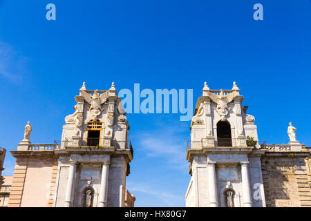 Porta Felice is a monumental city gate located in the zone of the Foro Italico of Palermo, Italy Stock Photo