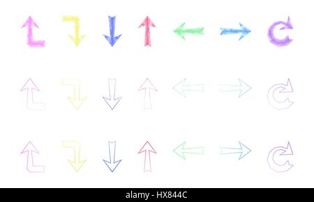 Set of isolated polygonal arrows and arrow with a gradient. Vector abstract arrow icon and to business. Vector illustration Stock Vector