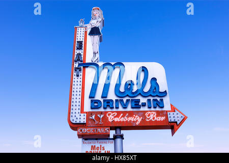 Mels Drive In Sign Hollywood Los Angeles Stock Photo Alamy