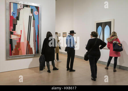 'Georgia O'Keeffe:  Living Modern' Exhibition at the Brooklyn Museum, New York City, USA Stock Photo