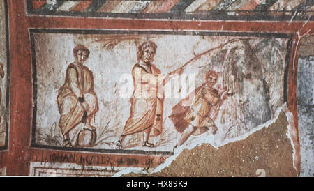 A depiction of a biblical scene, known as 'The Miracle of the Catch of ...