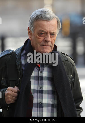 London, UK,  26th March 2017. Tony Blackburn Disc jockey seen at the BBC Studios in London, 26th March 2017 Credit: WFPA/Alamy Live News Stock Photo