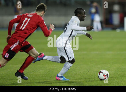 Stade Josy Barthel, Luxemburg City, Luxemburg; World Cup 2018 qualifying football, Luxemburg versus France; N'Golo Kanté, France. 25th Mar, 2017. in action Credit: Laurent Lairys/Agence Locevaphotos/Alamy Live News Stock Photo