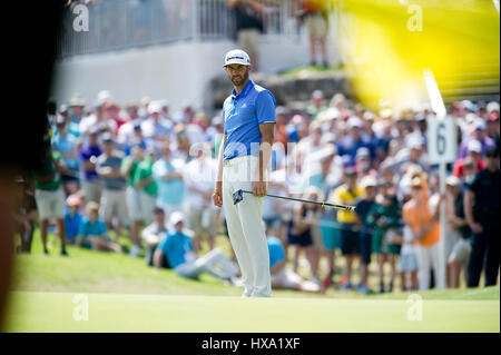 Austin, Texas, USA. 26th March 2017. Dustin Johnson in action at the World Golf Championships Dell Technologies Championship Match at the Austin Country Club. Austin, Texas. Credit: Cal Sport Media/Alamy Live News Stock Photo