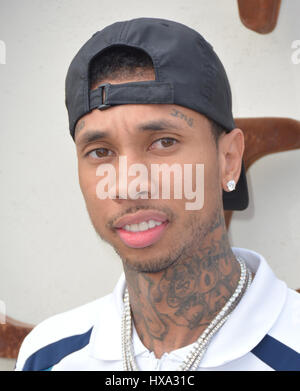 Las Vegas, Nevada, USA. 26th Mar, 2017. Rapper Tyga kicks off Daylight Beach Club's Grand opening weekend on March 26, 2017 with his 2017 musical residency and the hottest pool party of the summer at Daylight Beach Club in Las Vegas, Nevada Credit: Marcel Thomas/ZUMA Wire/Alamy Live News Stock Photo