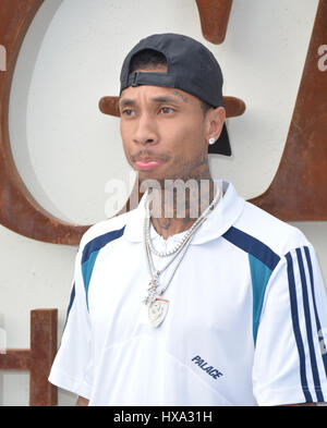 Las Vegas, Nevada, USA. 26th Mar, 2017. Rapper Tyga kicks off Daylight Beach Club's Grand opening weekend on March 26, 2017 with his 2017 musical residency and the hottest pool party of the summer at Daylight Beach Club in Las Vegas, Nevada Credit: Marcel Thomas/ZUMA Wire/Alamy Live News Stock Photo