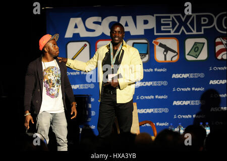 Akon (c) panel at the 9th annual ASCAP 'I Create Music' EXPO on April 24, 2014, at the Loews Hollywood Hotel in Los Angeles, CA. Stock Photo