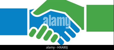 Business Handshake. Vector Illustration. Stock Vector
