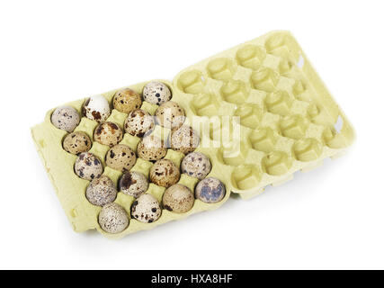 Eggs in package isolated Stock Photo