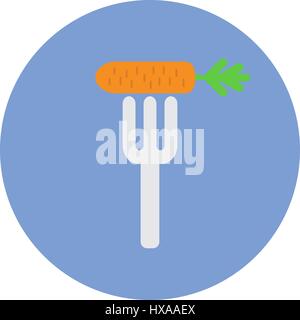 Vegetarian food icon Stock Vector