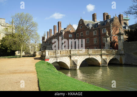 The Kitchen Bridge over the River Cam, St John's College, Cambridge Stock Photo