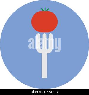 Vegetarian food icon Stock Vector